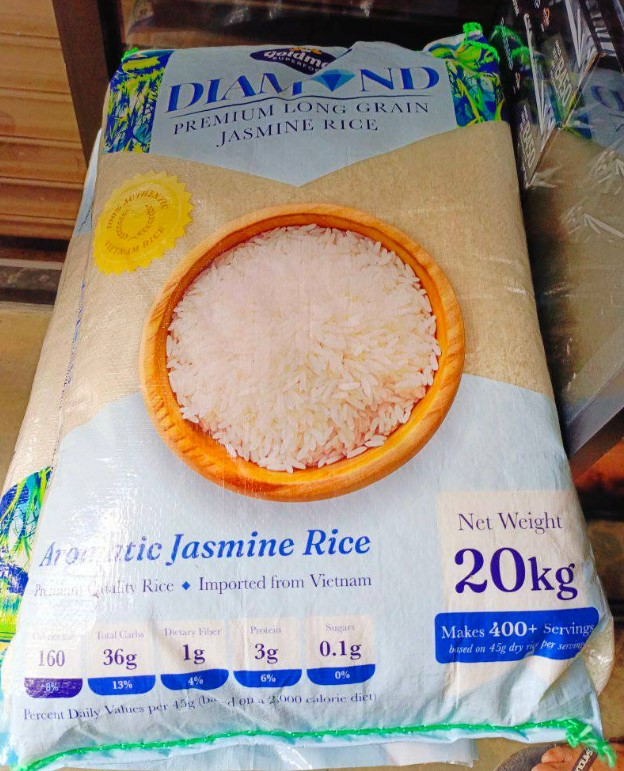 Diamond Premium Long Grain Jasmine Rice (20kg/bag)